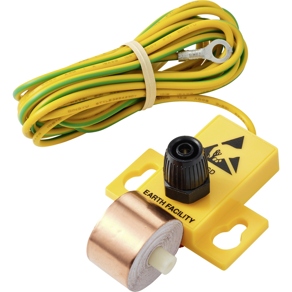Tru Components Ringkabelschuh Esd-erdungsstecker Durchgangswiderstand Inkl. Kupferband Bag