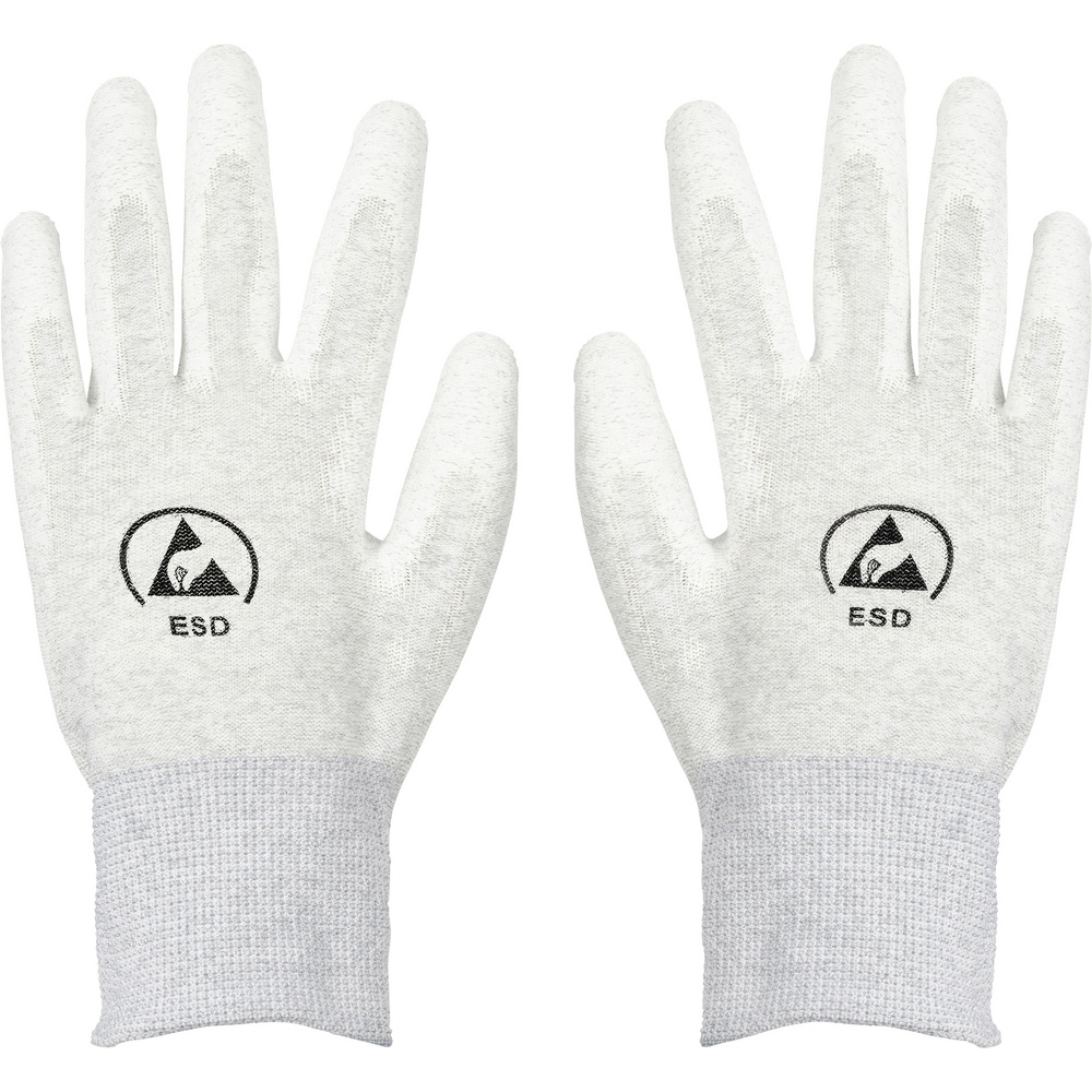 Tru Components Esd-handschuh Innenhandbeschichtet Kleider-größe: L Polyamidfaser, Pu-beschichtung B