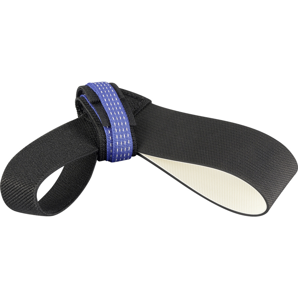 Tru Components Esd-dauerfersenband 1 St. Schwarz/weiß Elastischer Klettverschluss, Silbernes Gurtban