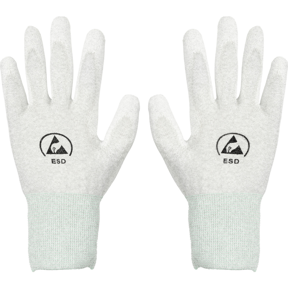 Tru Components Esd-handschuh Innenhandbeschichtet Kleider-größe: M Polyamidfaser, Pu-beschichtung B