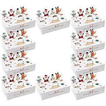 Set Mit 10 Weihnachtsbonbonschachteln, Geschenkverpackung, Kleine Papierschachteln Für Weihnachtliche Leckereien