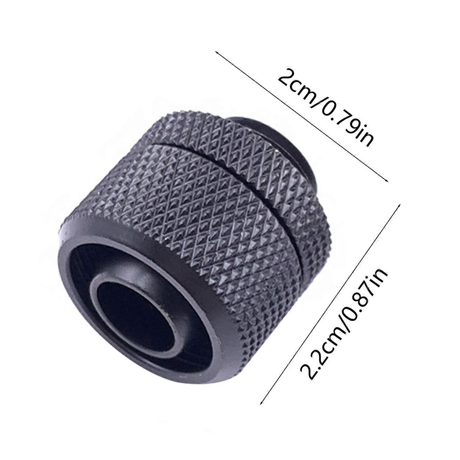 8er-pack G1/4" Auf 10x13 Mm Kompressionsverschraubungen, Glatte Oberfläche Für Flexible Schläuche In Pc-wasserkühlungssystemen, Schwarz/silber