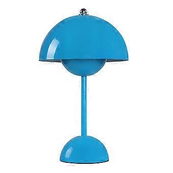 Wiederaufladbare Led-tischleuchte Mit Berührungsschalter, Pilz- Und Blütenknospen-design, Für Wohnzimmer Oder Büro (blau)