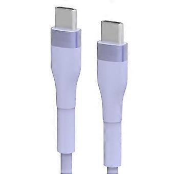 Usb-c-zu-usb-c-schnellladekabel, 100 W/5 A, 480 Mbit/s High-speed-datensynchronisierung Für Smartphones, Tablets Und Laptops, Blau (blau)