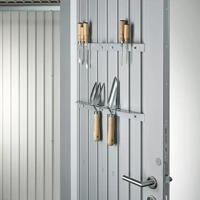 Biohort 2 Werkzeughalter für Highboard Silber-Metallic