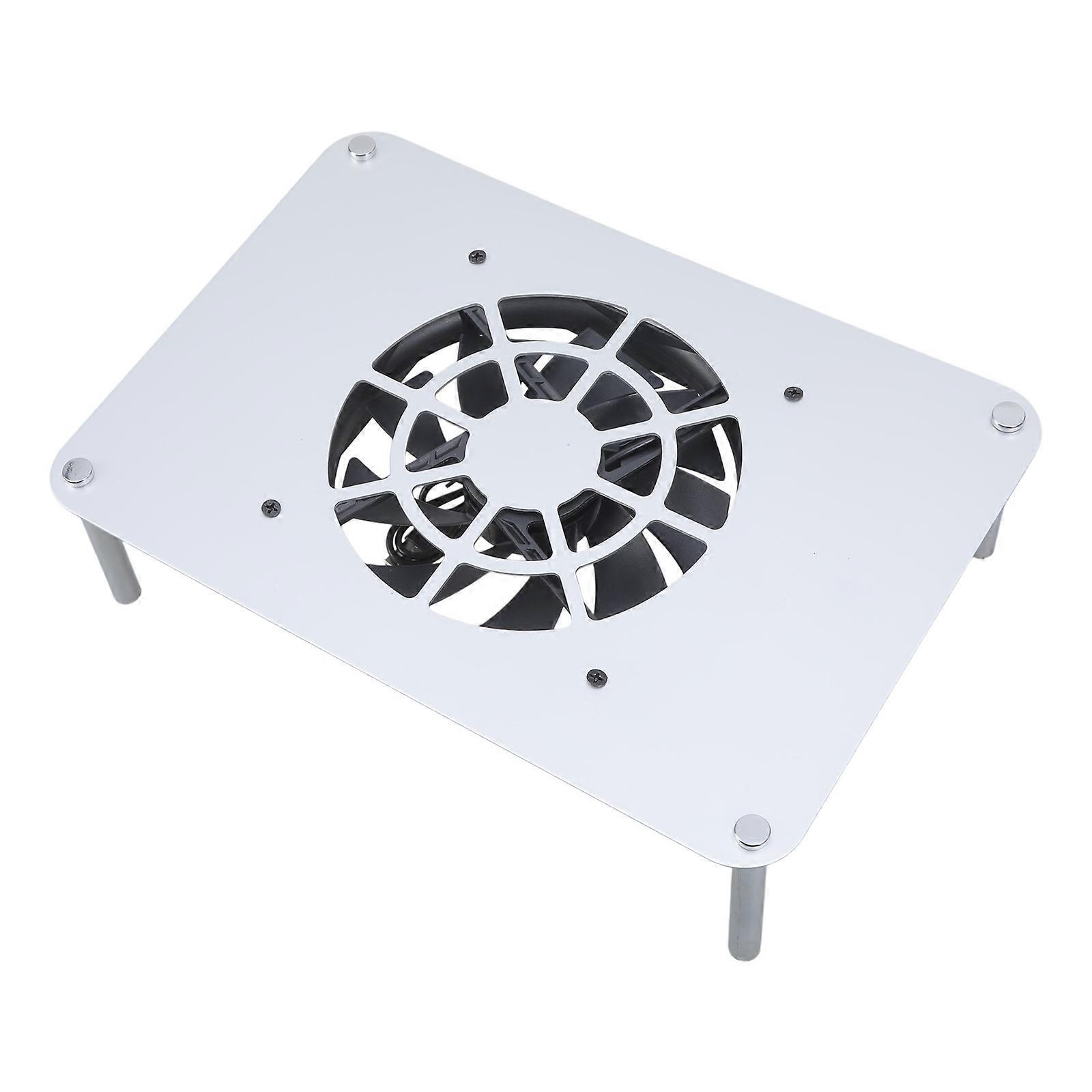 Router-kühlfuß, Lüfterhalterung, 12 Cm, 14 Cm, Lüfter-kühlkörperhalterung Für Router, Host-kühlung, Silber (silber)