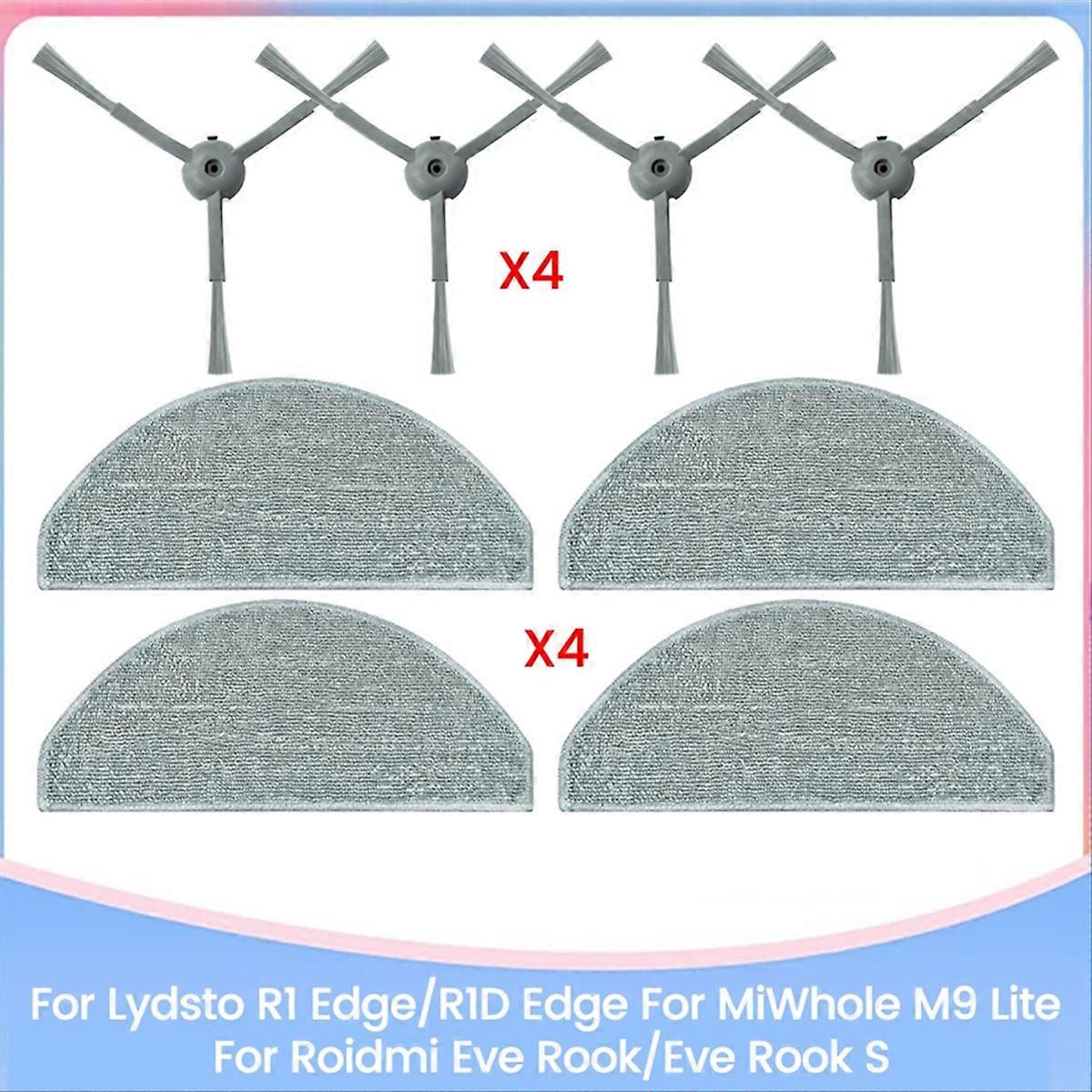 Für R1 Edge/r1d Edge, Miwhole M9 Lite, Eve/eve S – Ersatzteile: Seitenbürste Und Reinigungstuch