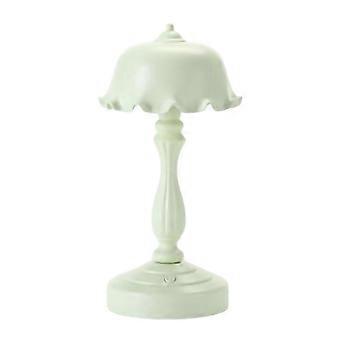 Retro-schreibtischlampe In Hellgrün, Hübsche, Romantische Nachttischlampe Mit Lotusblatt-motiv, Usb Ld05 Fürs Schlafzimmer, Ideal Für Mädchen