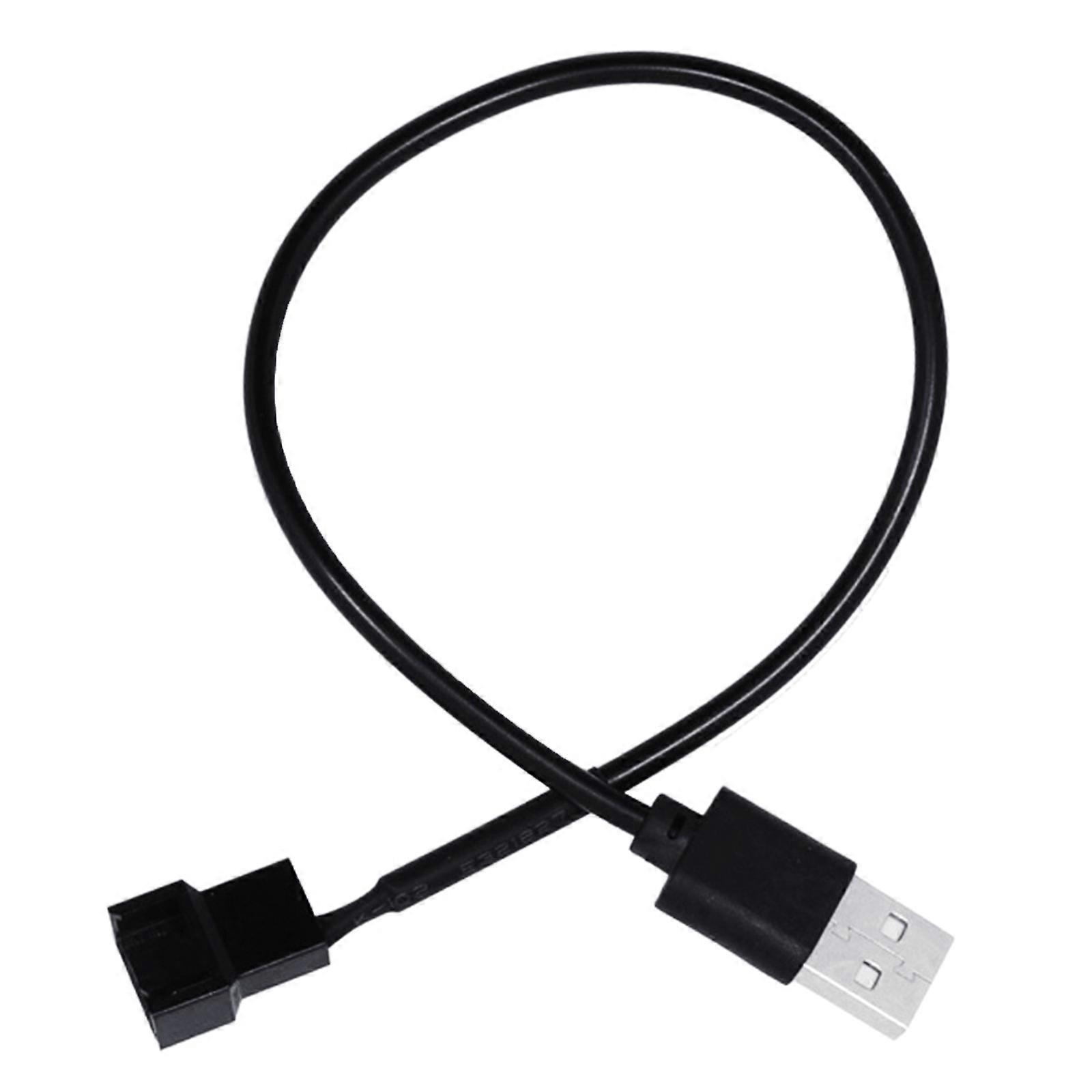 Usb-auf-4-pin-lüfterkabel, Usb-auf-cpu-lüfteradapterkabel Für Laptop-notebook-lüfter, 5-v-netzteil, 30 Cm/11,8 Zoll, Mehrfarbig