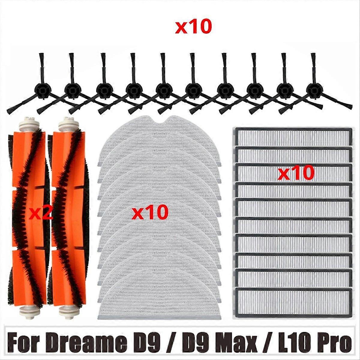 Zubehör Für Die Staubsauger D9 / D9 Max / L10 Pro: Hauptbürste, Seitenbürste, Hepa-filter Und Reinigungstuch