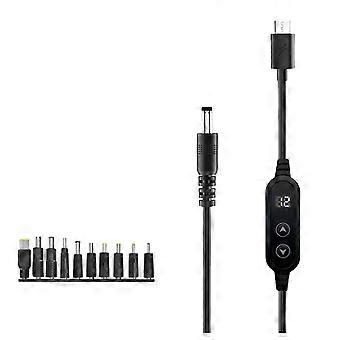 Multispannungs-ladekabel Typ C Auf Dc5521, Kompatibel Mit Modems, Laptops Und Hochleistungsgeräten Mit 3 A.