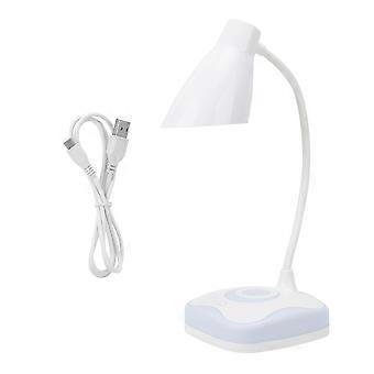 Multifunktionale 2-in-1-led-tischleuchte Mit Nachtlicht, 3 Helligkeitsstufen Per Touch-steuerung, Usb-ladefunktion Und Augenschutz.
