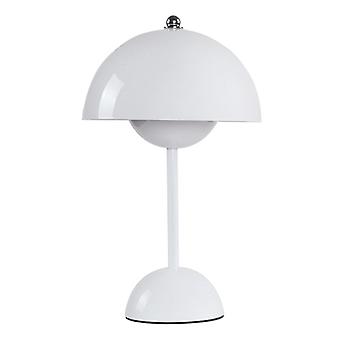 Wiederaufladbare Led-tischleuchte Mit Berührungsschalter, Pilz- Und Blütenknospen-design, Ideal Für Das Wohnzimmer Oder Als Nachttischlampe (weiß)