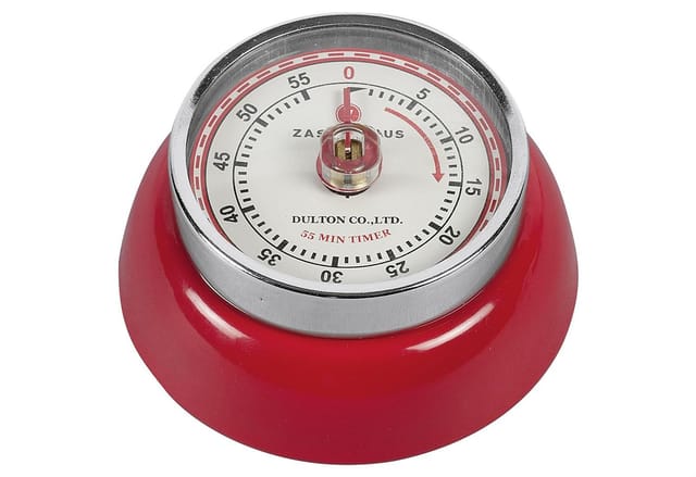 Zassenhaus Timer Speed Rot Küchenuhr Magnet Nostalgie Eieruhr