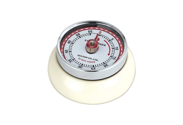 Zassenhaus Timer Speed Creme Küchenuhr Magnet Nostalgie Eieruhr