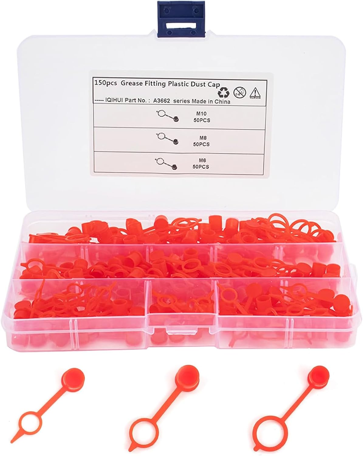 Schutzkappen Schmiernippel Für Wartung & Ersatzteilwechsel Von Autos Kappen Schmutz Und Spritzwasser Zuverlässig Ab - 150pcs M6/m8/m10 Für Schmiernippel An Fahrwerk Und Lenkung