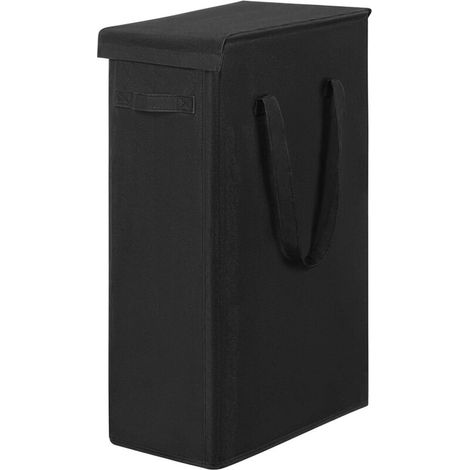 60-liter-wäschekorb Mit Deckel – Großer, Atmungsaktiver Und Faltbarer Wäschekorb Zur Aufbewahrung Von Schlafzimmerkleidung (schwarz)