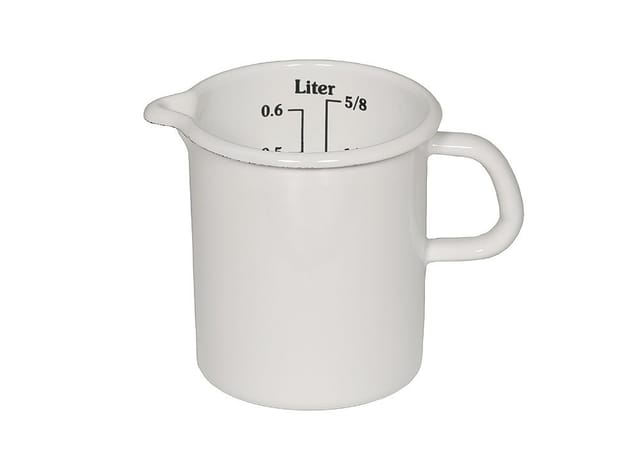 Riess Küchenmaß Emaille Messbecher Weiß 9cm