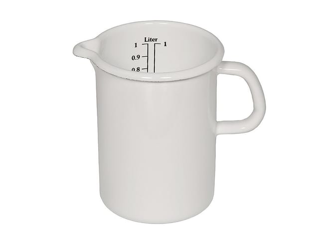 Riess Küchenmaß Emaille Messbecher Weiß 10cm