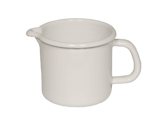 Riess Schnabeltopf Emaille Topf Weiß 10 cm