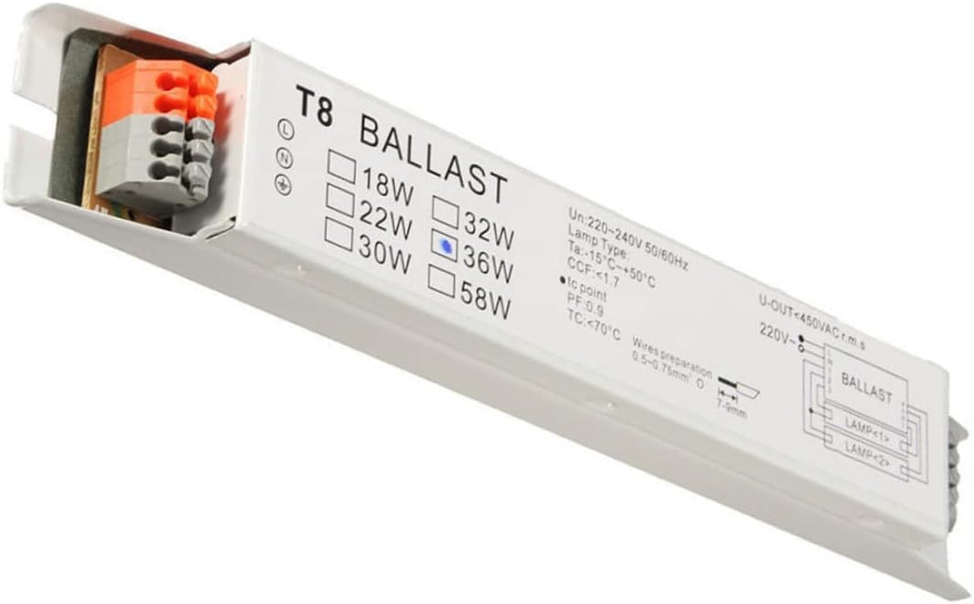 Elektronisches Vorschaltgerät T8 2 X 36 W, Spannungsbreite, Leuchtstofflampe, Start-energiespar-vorschaltgerät, Lampe, Elektronisches Vorschaltgerät, Aafgvc