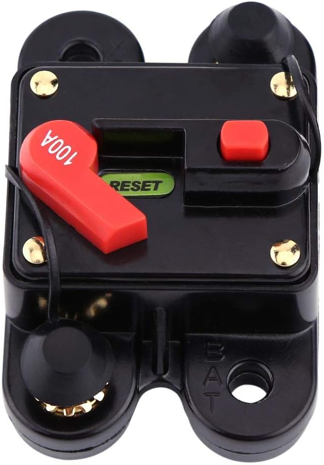Dc12v Leistungsschalter-reset 80–300 A Für Auto, Marine, Boot, Fahrrad, Stereo-audio (100 A), Aafgvc