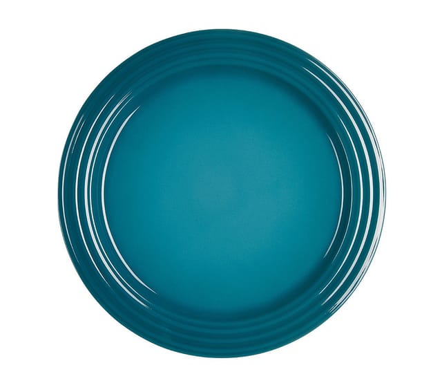 Le Creuset Speiseteller Steinzeug Deep Teal Petrol 27cm