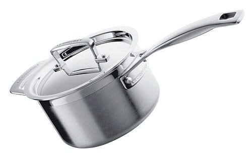 Le Creuset Profistieltopf 3-Ply Edelstahl Stielkasserolle 18cm