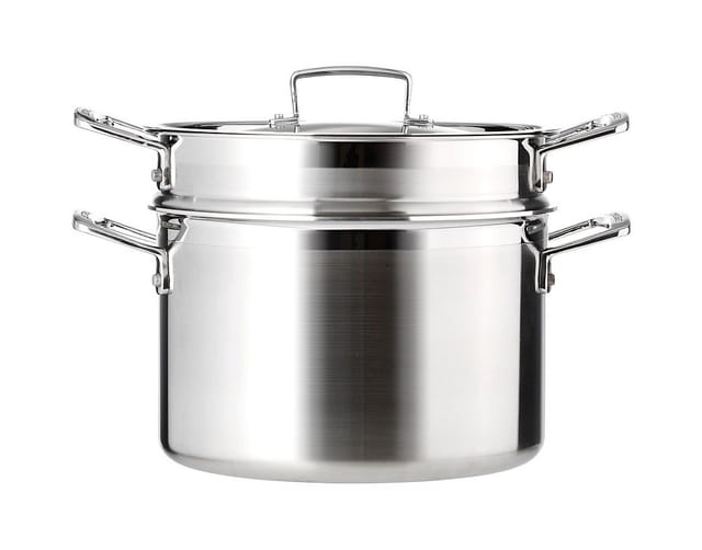 Le Creuset Pastatopf mit Einsatz 3-Ply Edelstahl 20cm