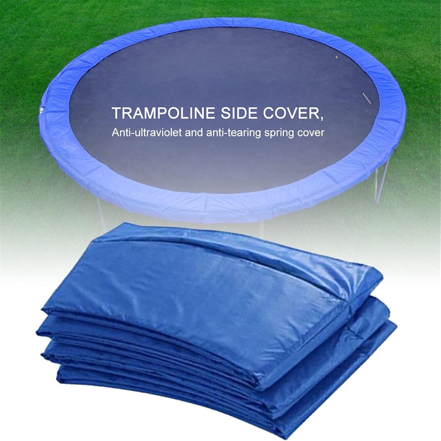 Trampolin-schutzpolster, 366 Cm Trampolin-sicherheitspolster, Trampolin-federschutzpolster – Reißfest, Blau, Aafgvc