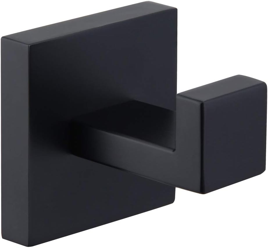 Mattschwarzer Handtuchhaken, Kleiderhaken Aus Edelstahl Sus304, Handtuchhalter, Moderner Badezimmer-wandhaken Im Industriestil, Aafgvc