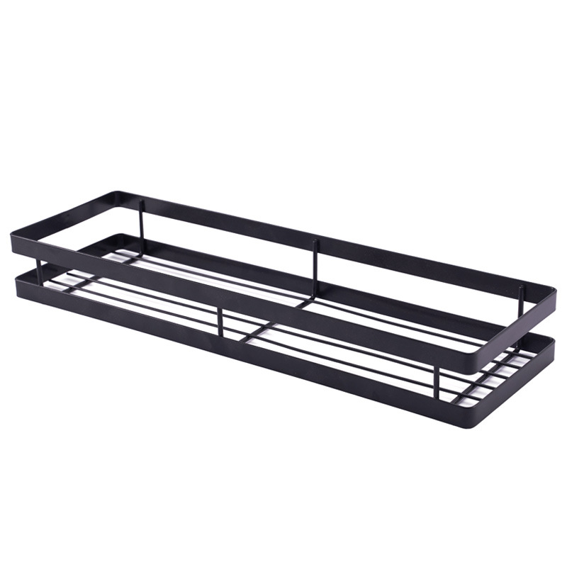 Küchengewürzregal, Wandmontiertes Gewürzregal, Platzsparendes Gewürzregal, Ideal Für Die Aufbewahrung Und Organisation In Der Küche, 40 X 12 X 5,5 Cm, Schwarz