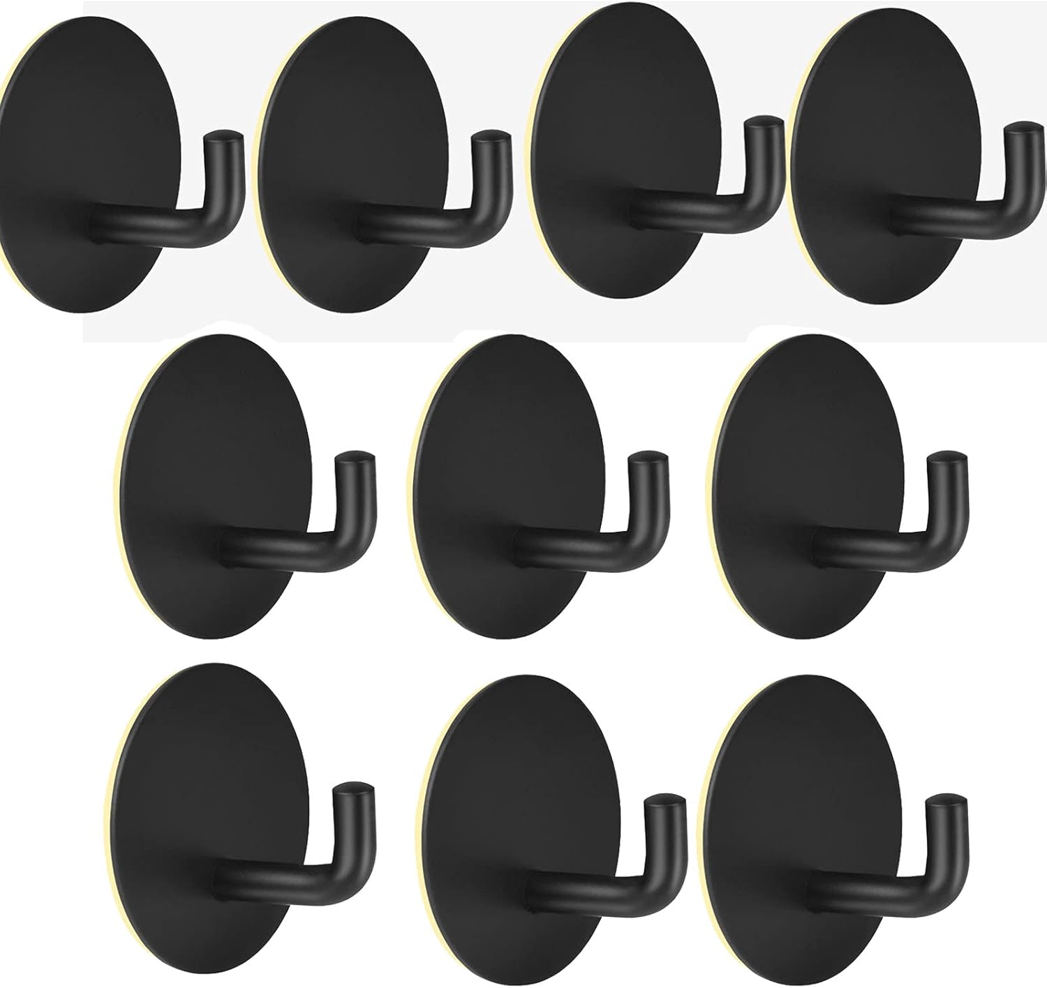 Klebehaken, Badezimmer-wandhaken Aus Edelstahl, Wasserdichter Selbstklebender Handtuchhalter Für Küche, Wohnzimmer Und Büro, 10 Stück