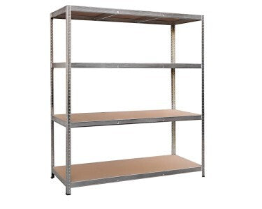 [gebraucht] B-ware Metall-schwerlastregal Verzinkt 180x160cm Variabel Höhenverstellbare Regalböden