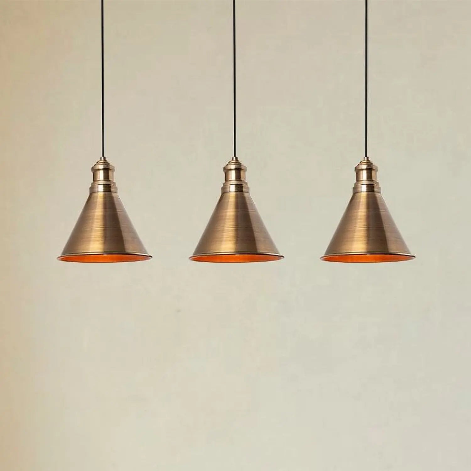 [gebraucht] B-ware Hängelampe Pendelleuchte Sivani Mr 314 Gold Patiniert Eisen Esszimmer Wohnzimmer