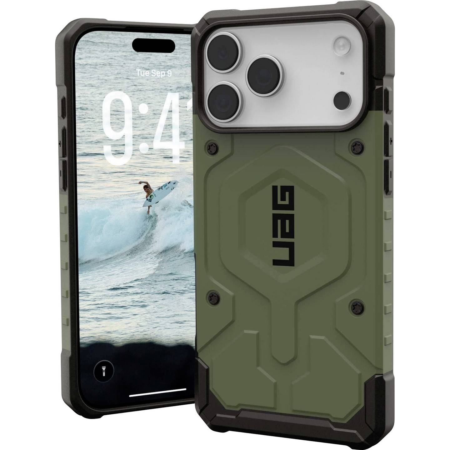 [gebraucht] B-ware Urban Armor Gear Case Schutzhülle Apple Iphone 17 Pro Max Olive Tpu Robust 5,5m