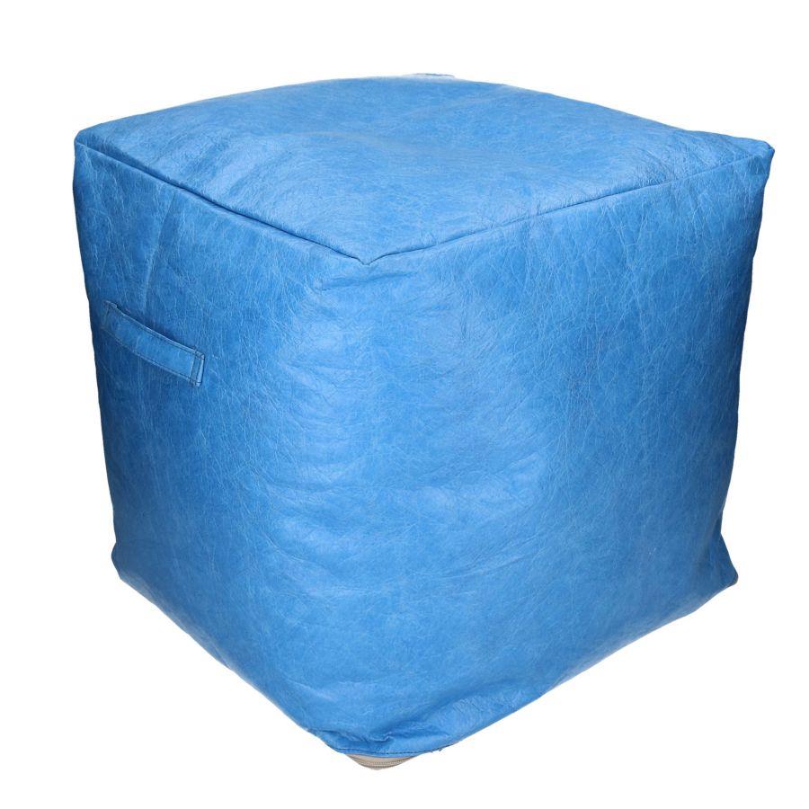 Vacchetti - Hellblauer Sitzpuff Aus Zellulose Cm40x40h40