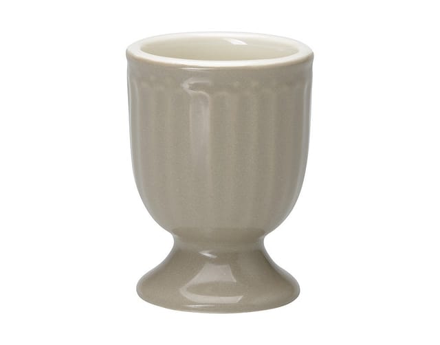 Greengate Eierbecher Alice Warm Grey Porzellan Grau