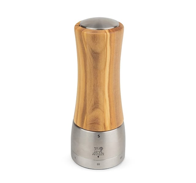 Peugeot Madras Salzmühle Edelstahl Olivenholz U-Select 16cm
