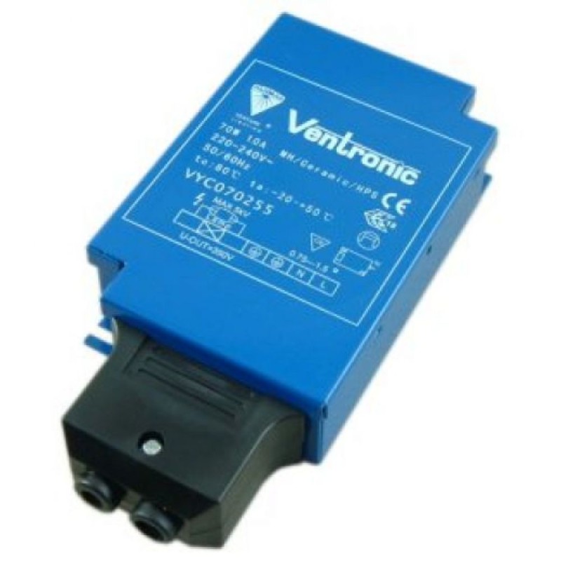 Venture Lighting Ventronic Vyc070255 Elektronisches Vorschaltgerät 70 W, 10 A, Mh/keramik/hps, 220 V