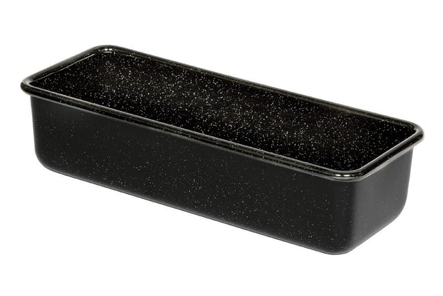 Riess Brotbackform Emaille Schwarz 35cm
