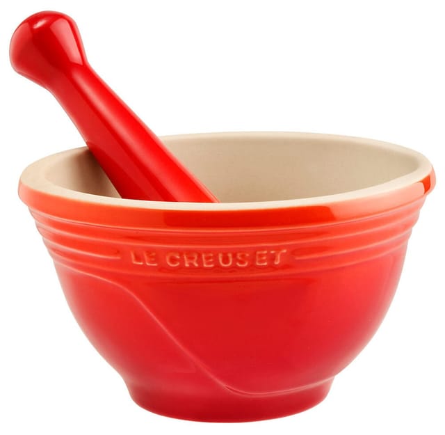 Le Creuset Mörser Steinzeug Ofenrot