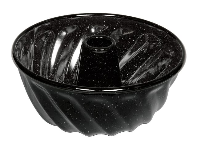 Riess Gugelhupfform Emaille Schwarz 22cm