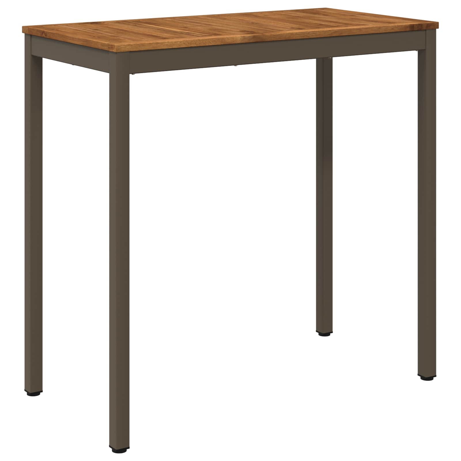 Gartenbar-tisch Natur Und Kaffee 108,5 X 55 X 105 Cm Vidaxl