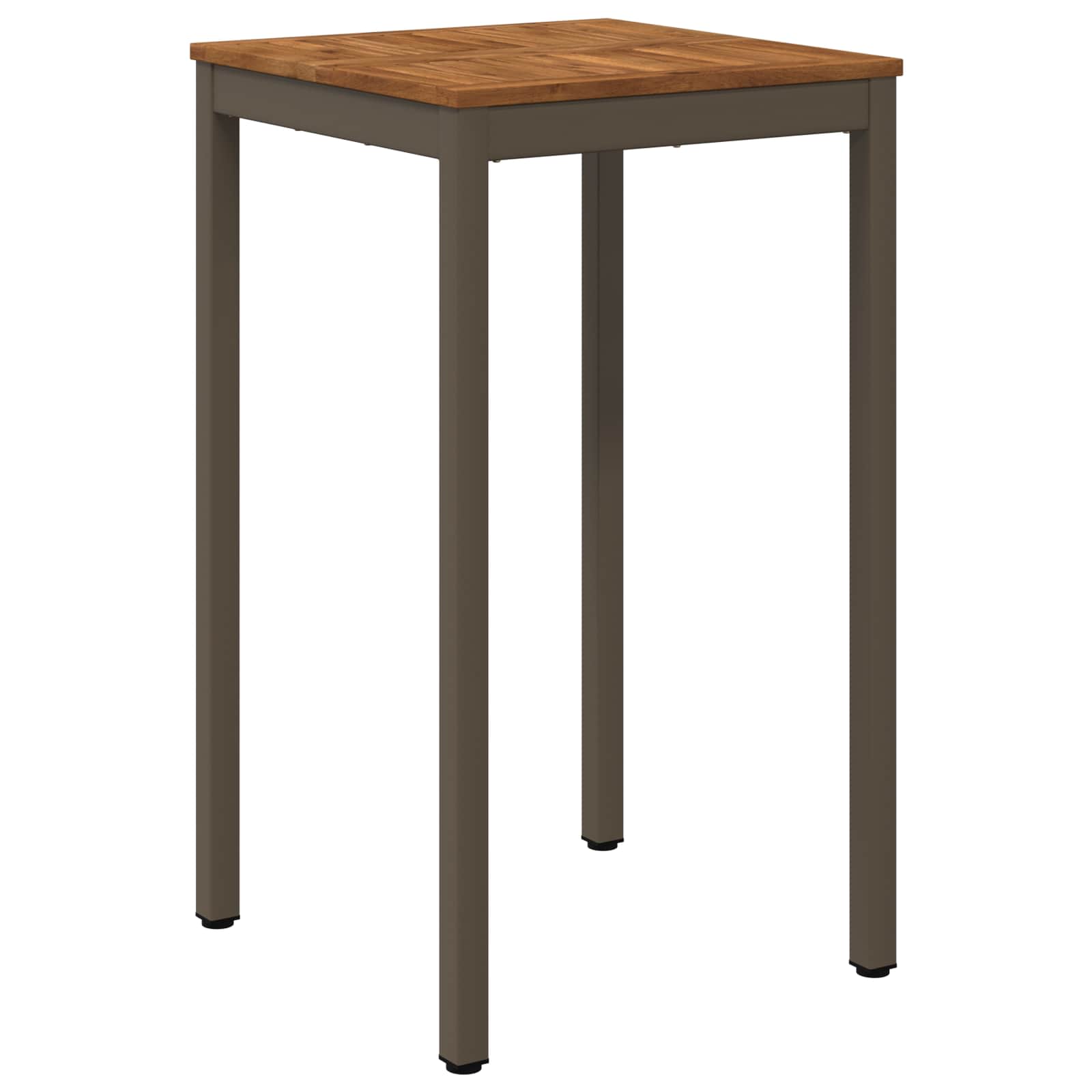 Gartenbar-tisch Natur Und Kaffee 60 X 60,5 X 105 Cm Vidaxl