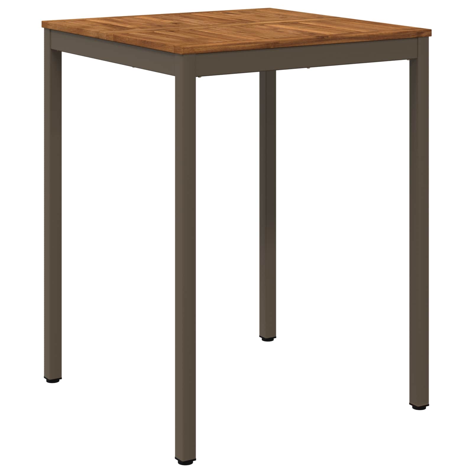 Gartenbar-tisch Natur Und Kaffee 80 X 80,5 X 105 Cm Vidaxl