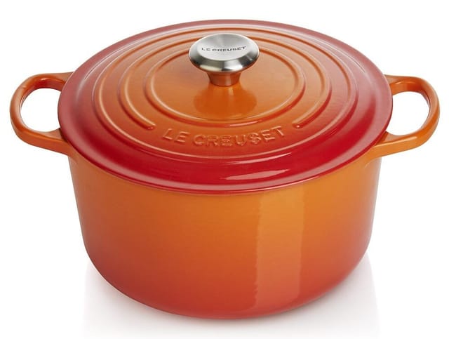 Le Creuset Bräter Signature Rund Hoch Gusseisen Ofenrot 24cm