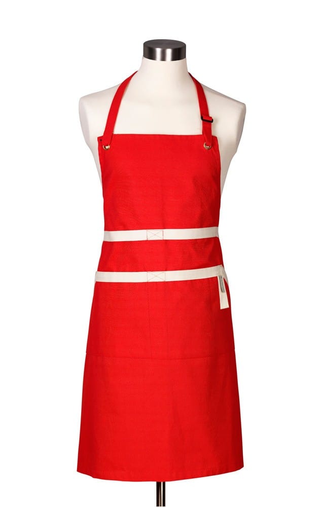 Le Creuset Küchen-Schürze Textil Kirschrot
