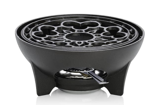 Le Creuset Rechaud Gusseisen Schwarz