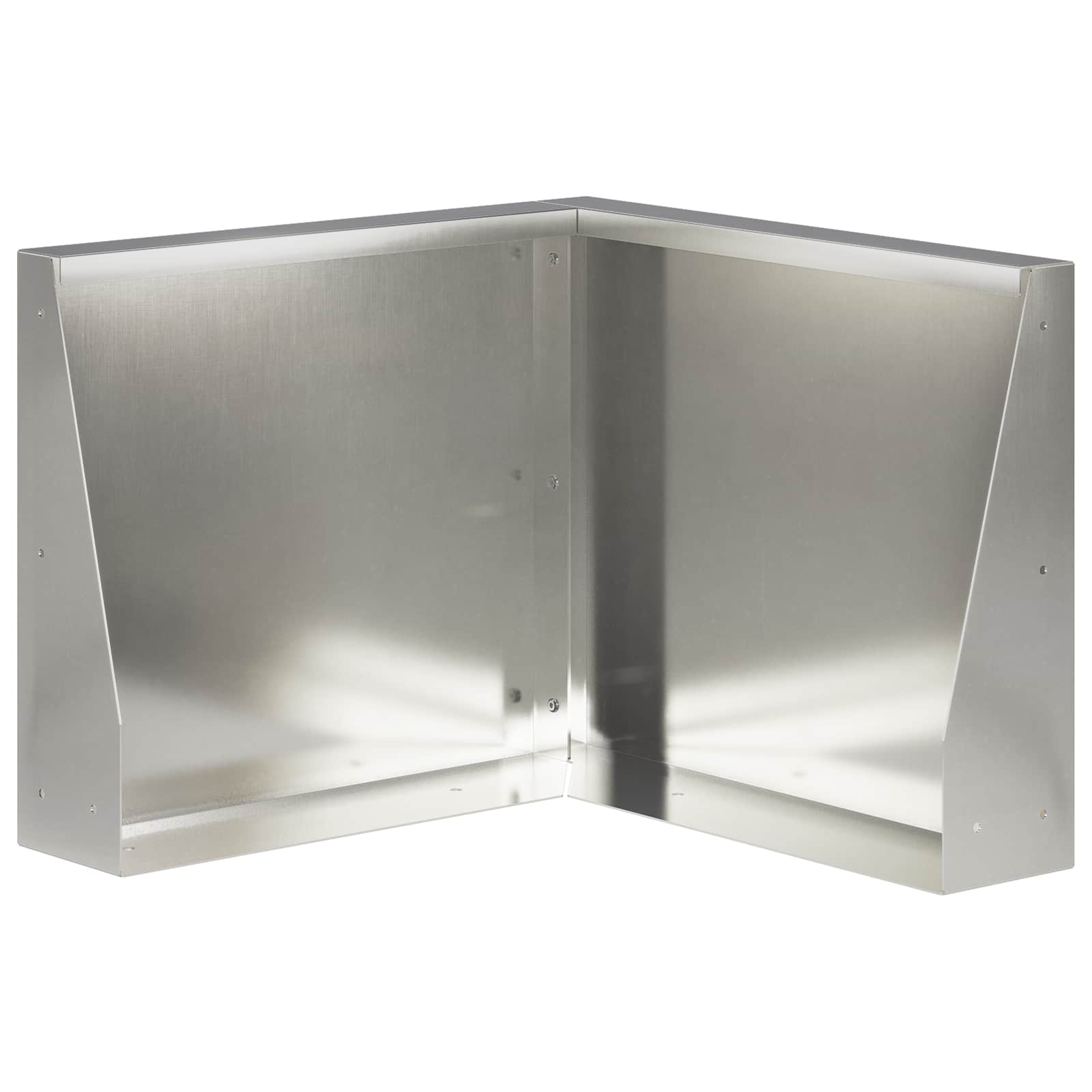 Stützmauer 50 X 50 X 40 Cm Edelstahl Silber Vidaxl